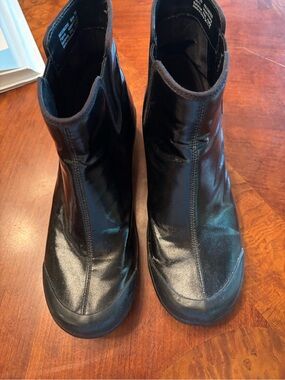 Dansko Black Leather Ankle Booties